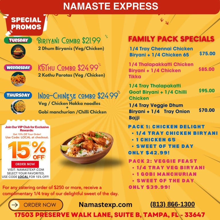 Weekday Specials